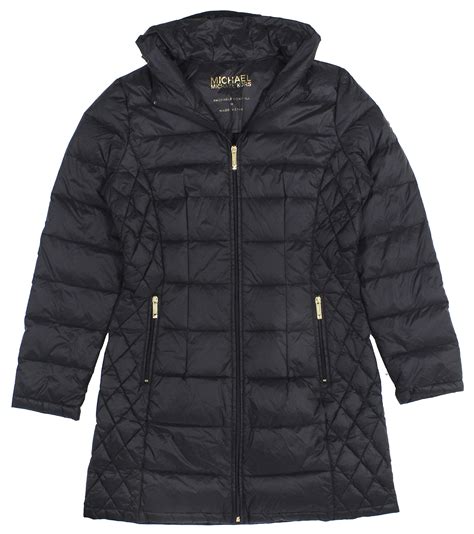 michael kors belted puffer coat|Michael Kors packable puffer jacket.